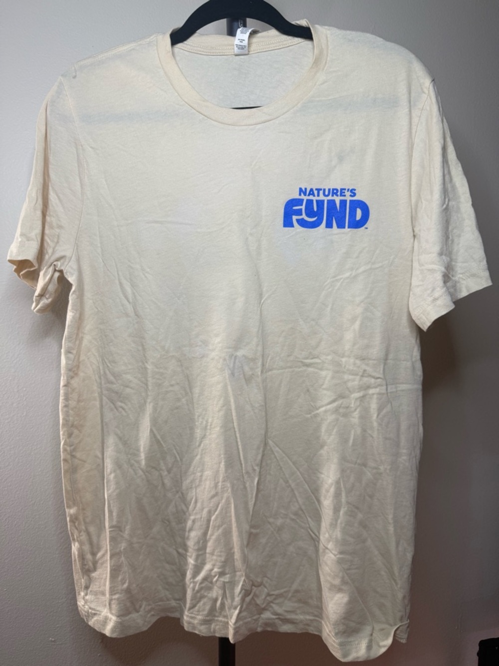 Natured Fynd Cream Short Sleeve Tee with Crew Neck - Picture 2 of 7